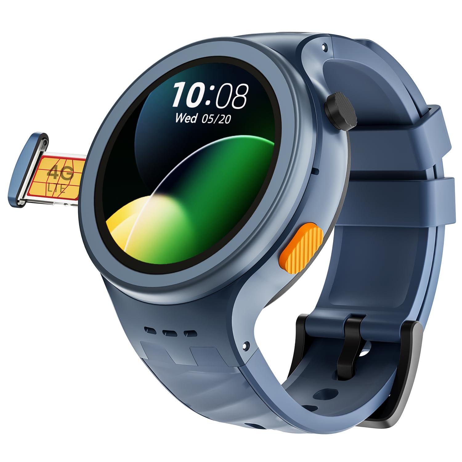AGEasy Protec Fall Detection Smartwatch for Seniors with 4G LTE Calling, SOS Button for Emergencies, 1.28 AMOLED Display, IP68 Water Resistance, Pill Reminder &amp; One Full Day Battery Life
